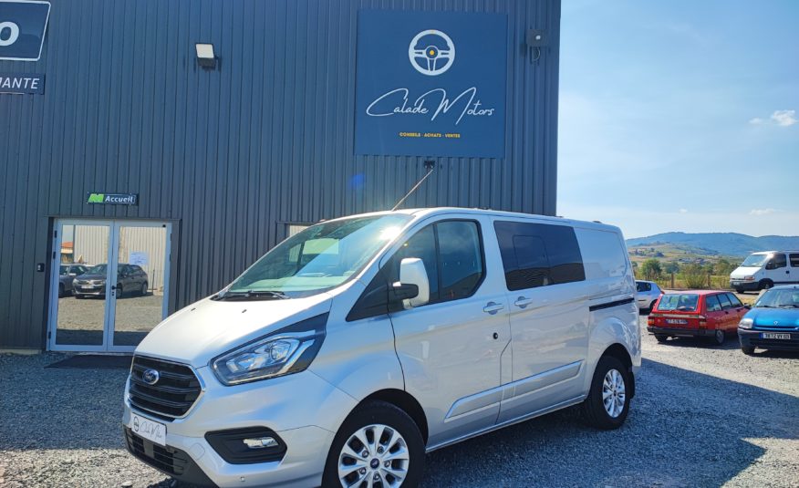 FORD TRANSIT CUSTOM II (2) CABINE APPROFONDIE 300 L1H1 2.0 ECOBLUE 170 BVA LIMITED